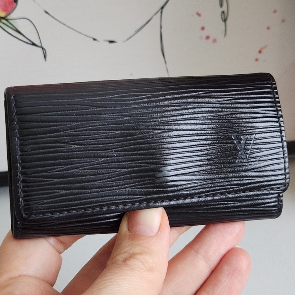 Louis Vuitton Black Epi Leather Key Holder